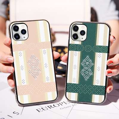 Acrylic diamond phone case For iPhone 11 Promax XR xsmax 7 8plus Bling TPU + PC Rhinestones Cover